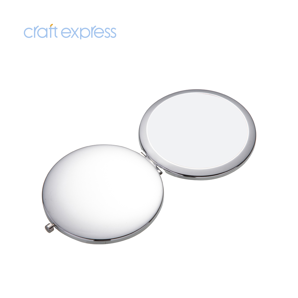 工艺快递定制d7cm光泽升华空白便携式圆形折叠镜子个性化礼品 - buy