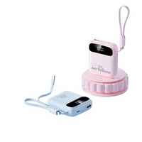 Batterie externe en plastique certifiée 3C, charge super rapide 22,5 W, câble intégré, 20 000 mAh, chargeur portable, logo personnalisé disponible
