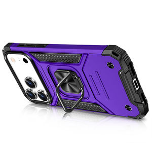 Shockproof Heavy-Duty 2in1 Armor <b>Phone</b> Case - Metal Core 360° Rotating Ring Stand, 8 Optional Colors, Magnetic <b>Phone</b> Case - Product Image 2