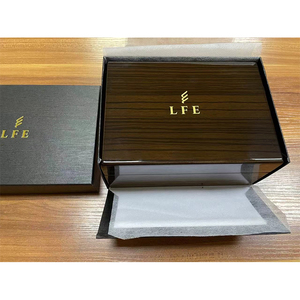 Caja de reloj de madera directa de fábrica con forro de cuero, caja de almacenamiento de relojes con 1 a 2 ranuras, logotipo personalizado, embalaje de lujo para relojes. - Product Image 5