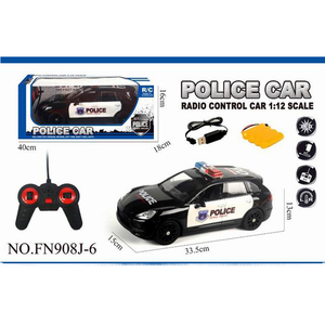 공장 직접 판매 27 주파수 1:12 4 방향 Rc 전체 기능 원격 제어 시뮬레이션 경찰차 경주 장난감 - Product Image 1