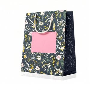 Sac en papier personnalisé avec logo pour cosmétiques, vêtements, bijoux (colliers, bagues) et cadeaux, haute qualité - Product Image 4