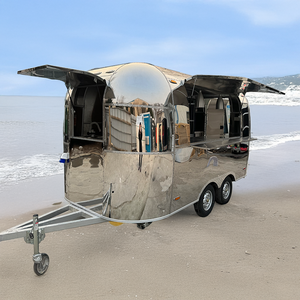 Camion de cuisine mobile professionnel pour snacks, bonbons et chips - Acier inoxydable - Product Image 3