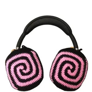 Casing Headphone Crochet kustom telinga mode populer 2023 penutup Headphone rajut tangan untuk AirPods Max