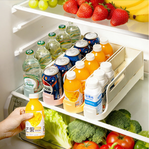 Organizador de nevera plegable y extensible, estante de almacenamiento de bebidas para refrescos, cerveza, estante para bebidas, cajón, gabinete - Product Image 1