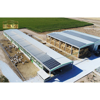 Bâtiment métallique à structure en acier lourd, préfabriqué et soudé, pour ferme, abri pour vaches, moutons, bovins, laitières, chèvres, poulaillers, porcheries