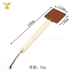 Livraison directe disponible pour les tapettes à moustiques en cuir, les tapettes à moustiques à long manche en bois, les tapettes à moustiques manuelles avec - Product Image 5