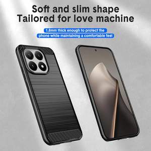 Funda Protectora para Teléfono 15T, Flexible, de TPU, con Textura Cepillada, Antideslizante, a Prueba de Golpes - Product Image 6