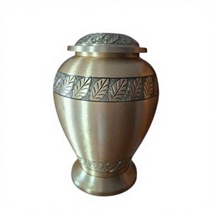 Nouvelles urnes funéraires en métal Art Déco pour adultes, bébés, animaux de compagnie, accessoires de cercueil, stockage des cendres, utilisation artisanale, impression personnalisée - Product Image 1