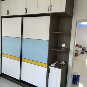 Practical Adjustable Eco-Friendly Household Bedroom <b>Wardrobe</b> Sliding Door Large Capacity for Small Bedroom Storage Hotel Villa - Product Image 2