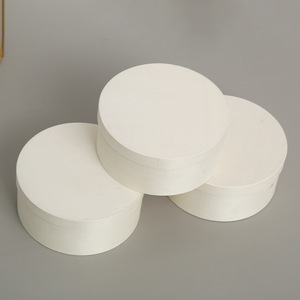 กล่องเค้กไม้ธรรมชาติแบบใช้แล้วทิ้งพร้อมฝาปิดทรงกลมสำหรับงานปาร์ตี้และอุปกรณ์บนโต๊ะอาหาร - Product Image 2