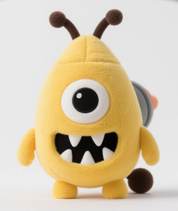 2025 all'ingrosso della fabbrica OEM di alta qualità adorabile giocattolo di peluche rotondo di colore arancione e grigio - Product Image 5