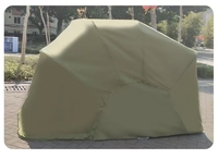 Abri rétractable pour moto, housse de moto personnalisée en tissu Oxford, housse de protection imperméable/résistante aux UV/résistante aux intempéries