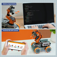 Brazo de robot Hiwonder MasterPi AI Vision con ruedas Mecanum, soporte para coche, evitación de obstáculos, clasificación, OpenCV para Raspberry Pi 5