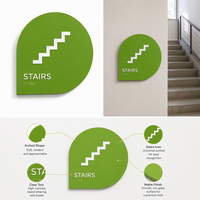 Panneau personnalisé pour maison, panneau de porte sur mesure, panneau d'escalier, panneau de direction pour bureau, panneau de signalisation directionnelle, panneau en braille, panneau directionnel personnalisé