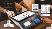 Розничная продажа 11,6 дюймов Android Qr-код сканер 80 мм принтер все в одном сенсорный экран точки продажи системы кассовый аппарат Smart Pos