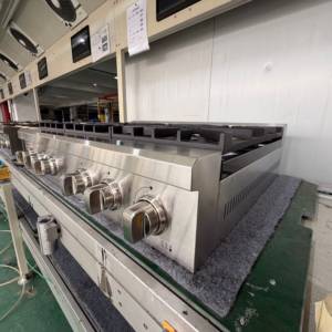 36 pouces. Table de cuisson à gaz à convection 6 brûleurs avec réallumage automatique, 6 boutons en alliage de zinc, grilles en fonte d'acier inoxydable - Product Image 3