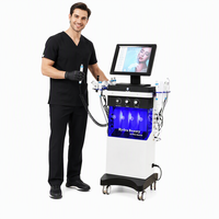 Appareil de Dermabrasion Hydra 14-en-1 à Écran Tactile, 14 Poignées pour Usage Commercial, Compatibilité Multi-Prises (US/IT/EU/UK) pour la Peau