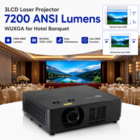 Projecteur laser 3LCD à projection immersive 7200 ANSI Lumens WUXGA pour l'extérieur et le fusionnement de images sur façade de bâtiment