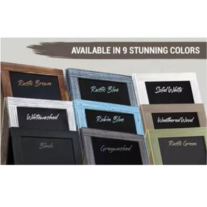 <span class=keywords><strong>Tableau</strong></span> noir en bois noir de 9,5 x 14 pouces avec pieds, style vintage, pour mariage, comptoir de cuisine, <span class=keywords><strong>tableau</strong></span> mémo - Product Image 6