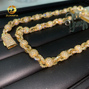 <span class=keywords><strong>Collana</strong></span> da <span class=keywords><strong>Uomo</strong></span> con Catena Cubana in Moissanite GRA, Catena Miami Cuban Link in <span class=keywords><strong>Argento</strong></span> 925, 8mm - Product Image 4