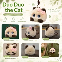 Vente en gros transfrontalière : Jouet IA tendance, objet de collection IA, DouBao, animal électronique en peluche de polyester, chat parlant DuoDuo, cadeau
