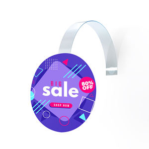 Wholesale Supermarket Advertising <b>PVC</b> Shelf Display Wobbler Shelf Talker - Product Image 2