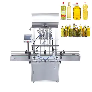 YK 2/4/6/8/10 heads automatic cooking vegetable oil bottle filling machine price,beverage wine filling machine