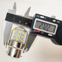 Ampoule LED B22 Corn 2835 27SMD à culot baïonnette, lampe LED pour réfrigérateur 12-80V 85-265V 4W, éclairage de plafond à économie d'énergie