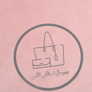 Pochette de rangement pour vernis à ongles en velours rose épais imprimé de logo personnalisé bijoux boucle d'oreille anneau collier bijoux vêtements chaussures sac - Product Image 2