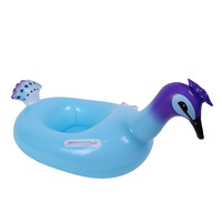 Siège flottant pour enfants en PVC durable, bouée de piscine gonflable avec poignée, motifs de dessins animés, plusieurs designs pour les jeux aquatiques des enfants