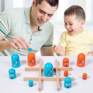 He-nueva muñeca de nido de tic-tac-toe para padres e hijos, juego de mesa interactivo familiar para interiores, juguetes de educación temprana ontessori para niños - Product Image 2