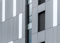 Panneaux composites en aluminium pour revêtement mural moderne ignifuge de 4x8 pieds, revêtement nano PVDF, classe B1, utilisation extérieure
