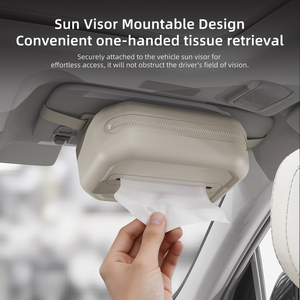 <b>seat</b> back mount silicone car tissue <b>box</b> no sharp edges safe auto tissue container for car interior decoration - Product Image 3