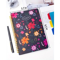 Cuaderno de Dibujo Personalizado con Espiral, Cubierta de PU A5, Papel Grueso en Blanco, para Arte, Pintura, Acuarela, Regalo para Estudiantes