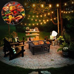 Kingjoy discount square 4 in 1 tavolo multifunzione per griglia a carbone - Product Image 6