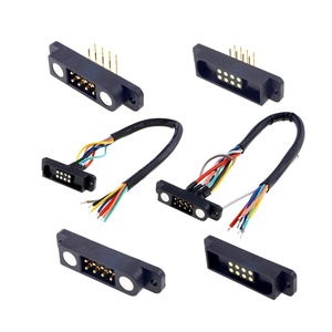 ช่องเสียบ2.54มม. สำหรับติดตั้งตัวเมีย2x4สำหรับตัวผู้ตัวเมีย PCB สปริงโหลด2.0A 36V <span class=keywords><strong>DC</strong></span> <span class=keywords><strong>8</strong></span>พินขั้วต่อขา Pogo แม่เหล็ก - Product Image 1