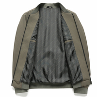 ODM approvisionnement hommes vestes décontractées tissu matelassé coupe-vent fermeture à glissière lumière à la mode automne saison veste Baseball veste