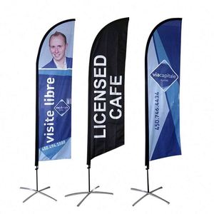 Custom Printing Single Sided Fabric Outdoor Beach Feather Flag Banner Personalized Feather Banner Flag - Product Image 1