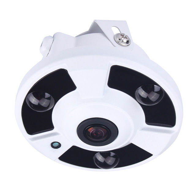 5MP Wide Angle 130/180/360 Degree Viewing Wired POE IP Camera with Panoramic Fisheye Lens
