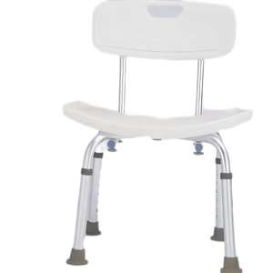 Chaise de bain en aluminium blanc durable et légère avec hauteur réglable, siège antidérapant pour personnes <span class=keywords><strong>âgée</strong></span>s et handicapées, facile à utiliser - Product Image 2