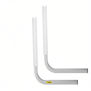 Vevor 2 pièces, guide en acier recouvert de tube PVC blanc de 22 pouces pour remorques de bateaux et de embarcations, avec accessoires de montage - Product Image 1