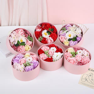 Soap flower simulation flower Mother's Day <b>gift</b> bouquet for Mother birthday rose cherry blossom - Product Image 2