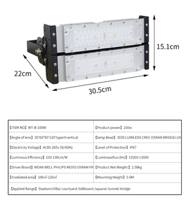 <span class=keywords><strong>Ecko</strong></span> LED 50W 100W 150W 200W 250W 300W 400W Watt buena calidad tuya Luz de inundación impermeable al aire libre - Product Image 1