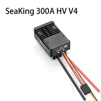 Controlador de Velocidad Electrónico Original Hobbywing Seaking 200A / 300A HV V4 sin Escobillas con Refrigeración por Agua para Barcos de Modelismo RC