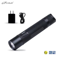 Lampe torche multifonctionnelle de sécurité la plus vendue, mini, rechargeable, en alliage d'aluminium, 320 lumens, lumière blanche, IP68, LED, sécurité incendie