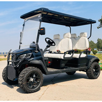 Voiturette de golf certifiée CE, nouveau design, batterie lithium 60V 72V, électrique, 2, 4, 6, 8, 10 places, tout-terrain, avec boîte de rangement