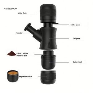 Tazas de Café de Plástico Ecológicas con Logotipo Personalizado, Mini Cafetera, Máquina de Espresso Hecha a Mano - Product Image 6