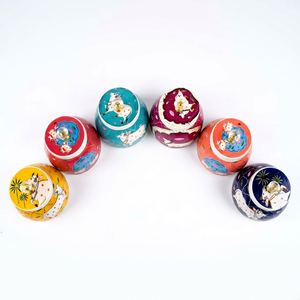 metal Jars Set With Cow Pattern Round Dust Proof <b>Kitchen</b> <b>Storage</b> <b>Containers</b> Cute Design Single Tier - Product Image 3