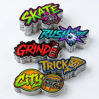 Autocollants personnalisés en vinyle découpés au laser, style graffiti rétro, imperméables, pour ordinateur portable, bouteille d'eau, journal, skateboard